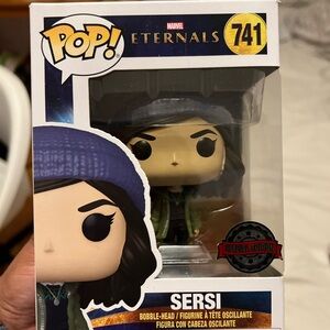 Marvel Pop! Sersi Figure with Blue Hat and Green Jacket